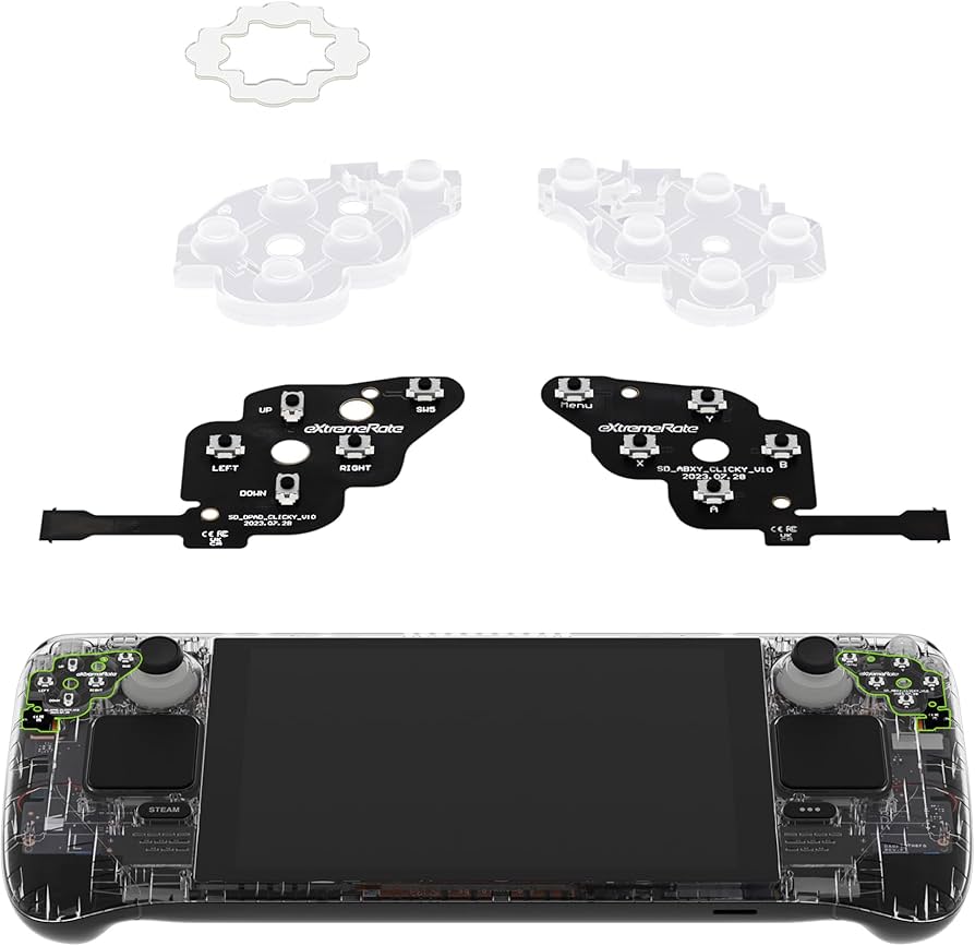 Amazon.co.jp: eXtremeRate Steam Deck携帯ゲーム機に対応用フェイス