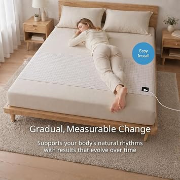 Grounding Bed Sheet Earthing Sheets UK 99x203cm | Grounded Sheets 10% Silver Fiber & 90% Organic Cotton for Natural Wellness & Better Sleep