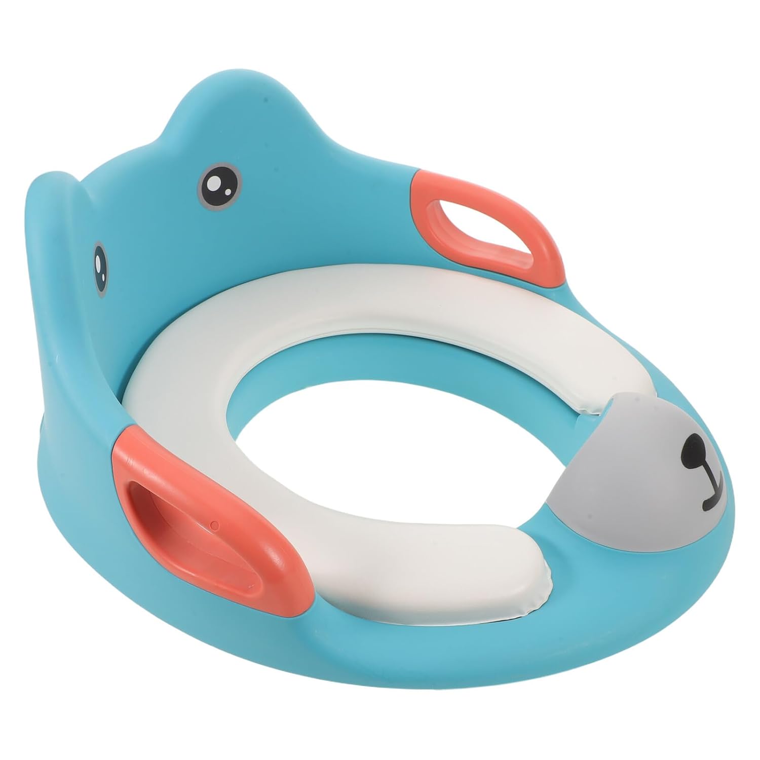 BESPORTBLE Toilet Training Seat, Soft Enlarged Potty Cushion with Handles, Comfortable Green and Pink Toilet Trainer Seat for Bathroom and Daycare Use