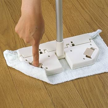 Amazon｜アズマ 床掃除用モップ ゾーキンはさんでモップFAL 幅23cm 柄