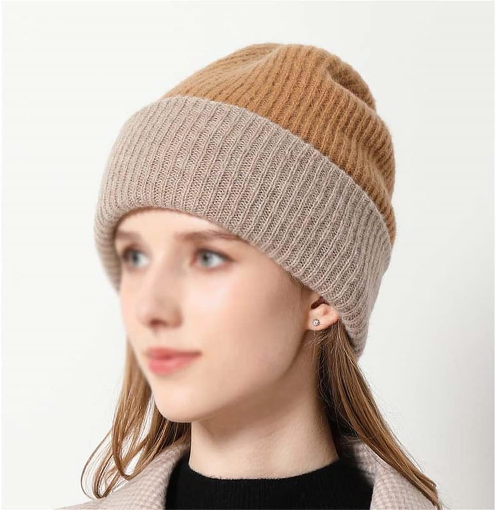 Cute Thickened Warm Knitted Hat Autumn and Winter All-Match Woolen