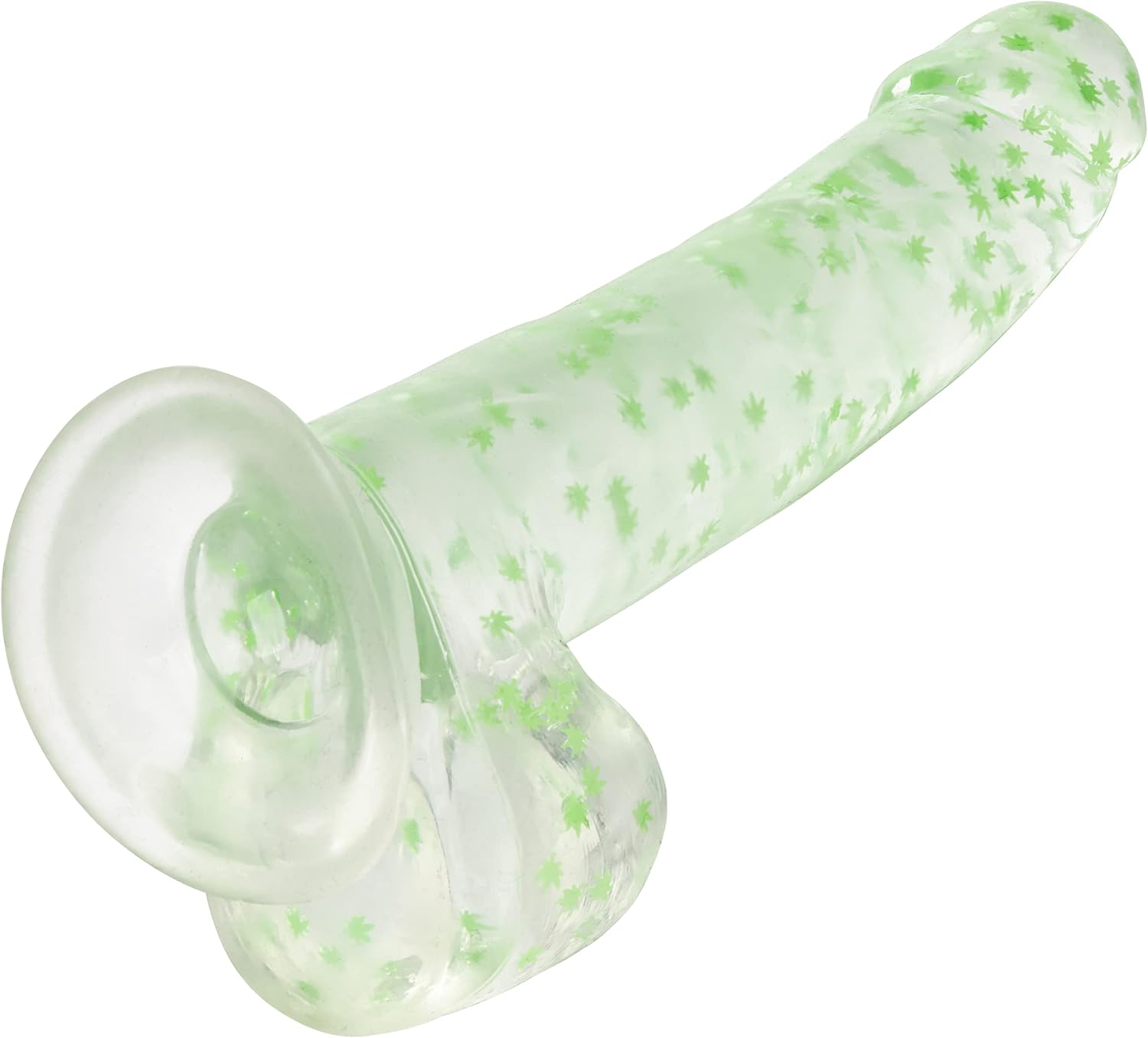 CalExotics Naughty Bits I Leaf Dick Glow-in-The-Dark Grass Leaf Dildo - SE-4410-64-3