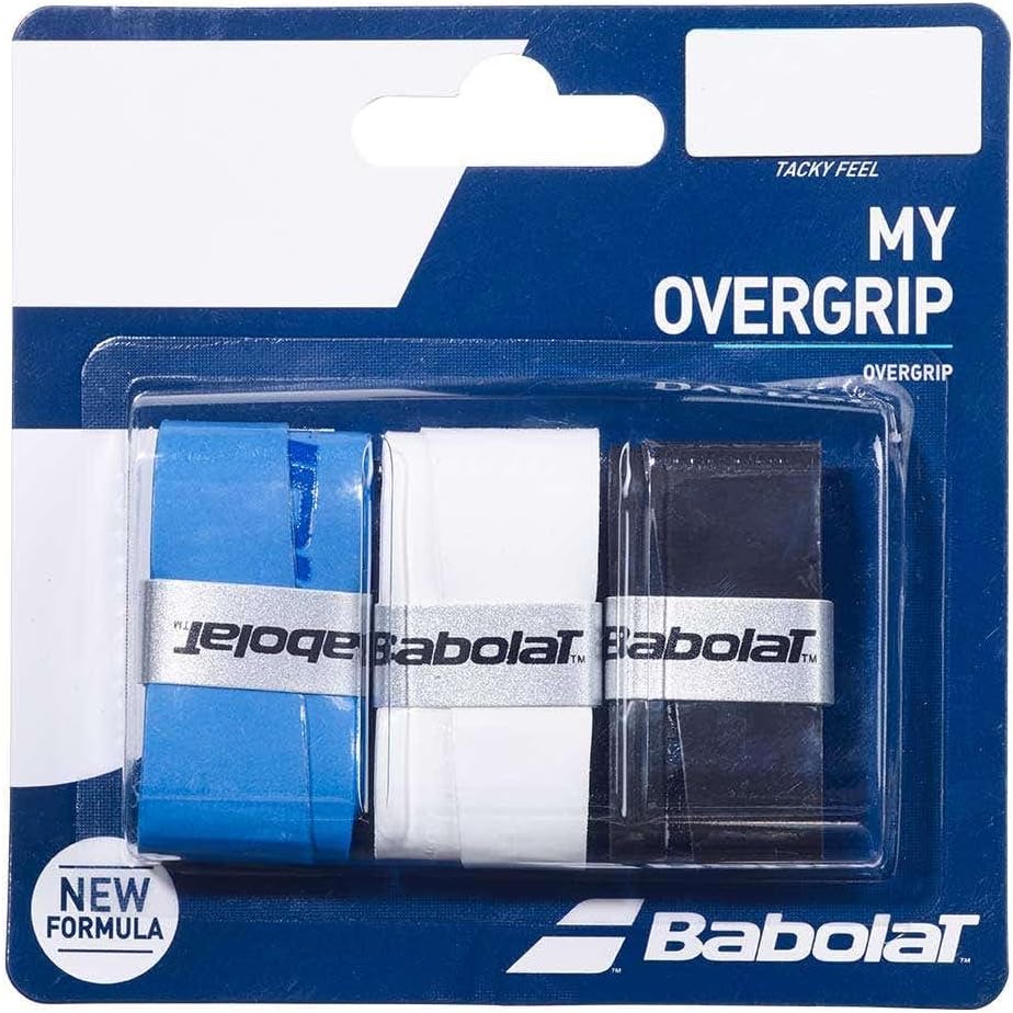 Babolat MY OVERGRIP X3 Racket accesories - Black - (Negro Azul Blanco), UNIQ