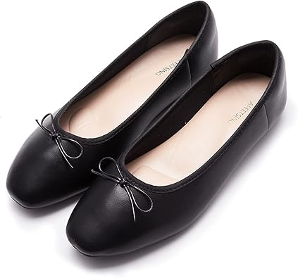 Womens Round Toe Ballet Flats Comfortable Bow Dressy Flats Shoes for Women