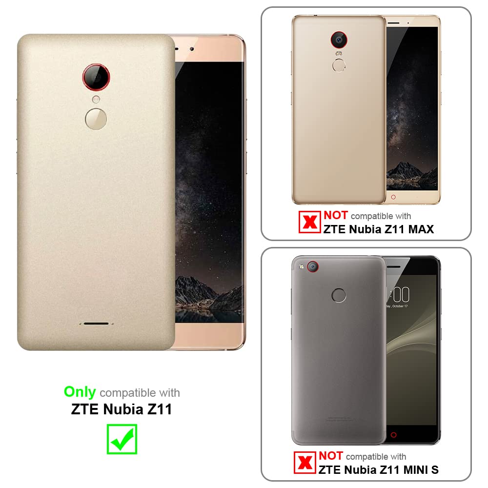 Cadorabo Custodia Libro Portafoglio Per ZTE Nubia Z11 – BRUNO CAFÉ Con Vani Carte