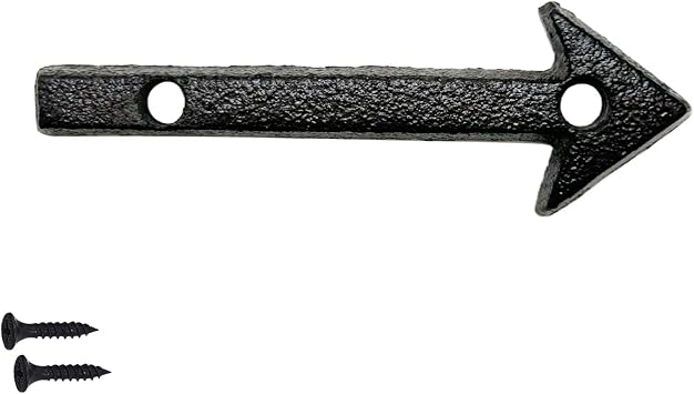 3" Vintage Rustic Cast Iron Metal House Numbers Address Letter Directional Arrow Signs Symbol Wall Sign Hanging Sign Mark Address Plaque Indoor Outdoor Signs