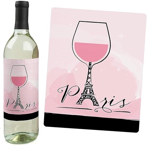 Miniatura 2 de Big Dot of Happiness París, Ooh La La - Decoraciones temáticas de baby shower o fiesta de cumpleaños para mujeres y hombres - Calcomanías para