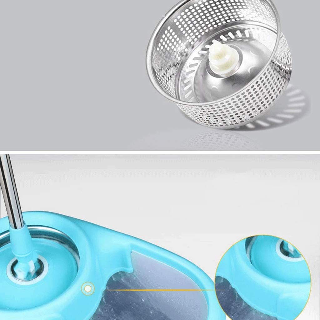 Sistema de Limpieza de Pisos con cubeta y trapeador Giratorio de Microfibra, para Cocina casera y Todas Las Superficies de Pisos Vision
