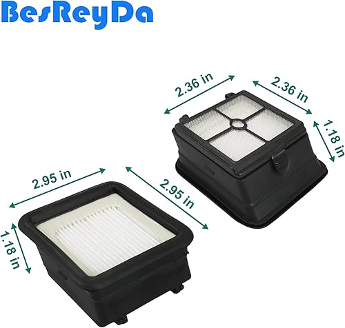 Miniatura 5 de 4 juegos de filtros HEPA de repuesto iFloor 3 y rollos de cepillo compatibles con iFloor 3 y Floor One S3 aspiradora inalámbrica en seco y húmedo