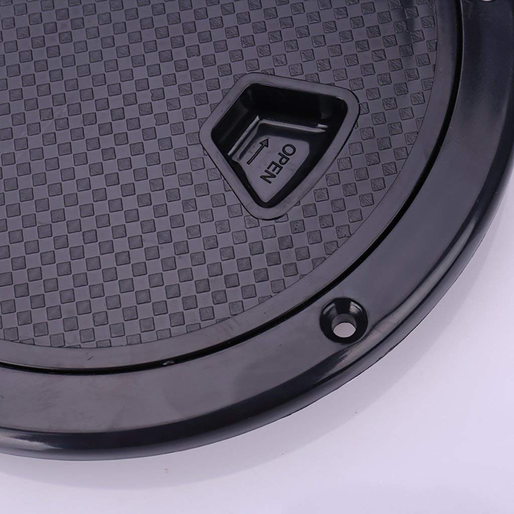 Runde Inspektionsklappe 10,2cm Weiß - Wasserdichte Deck-Klappe Für Boote & Yachten Aus ABS