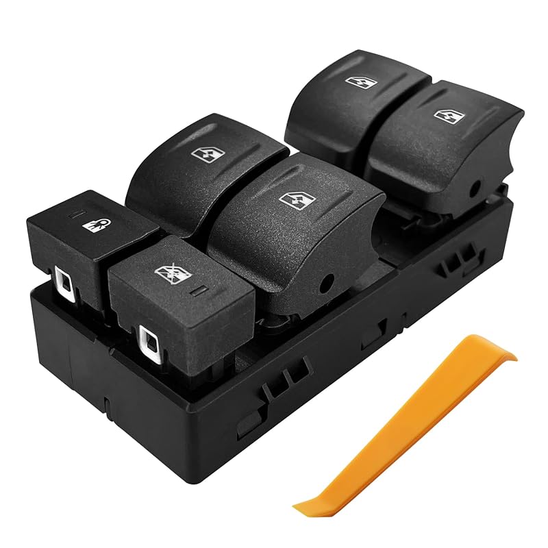 Interruptor do vidro elétrico dianteiro esquerdo ATRACYPART para Chevy Colorado, Silverado, GMC Canyon e Sierra – 1 unidade