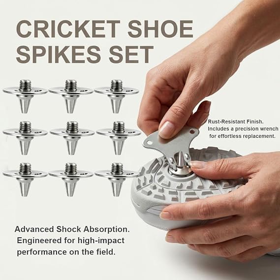 22 Pcs Replacement Metal Cricket Spikes Screw In Studs Cleats Pins
