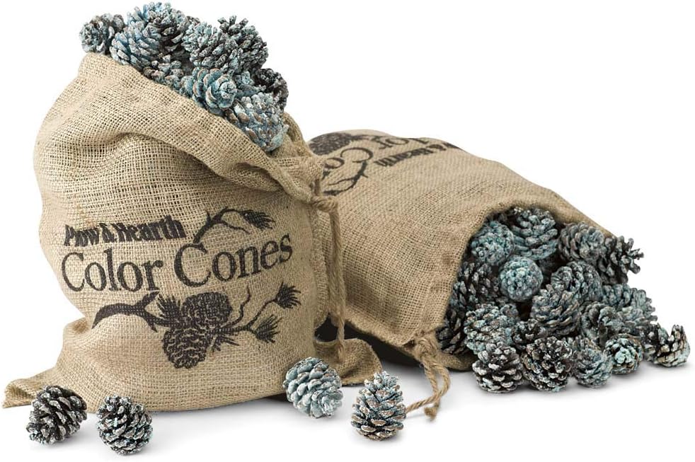 Fireplace Color Cones, Festive Fun Rainbow Flame Changing Pine Cones, Firepit Campfire Hearth Wood Burning Accessories for Holidays or Anytime