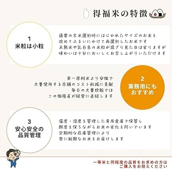 Amazon.co.jp: 【生活応援価格】フクテイライス 100%国産ブレンド米 得