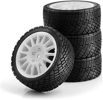 Amazon | SHEAWA 1/10 RCカー用ランフラットタイヤ ホイールリム 4個