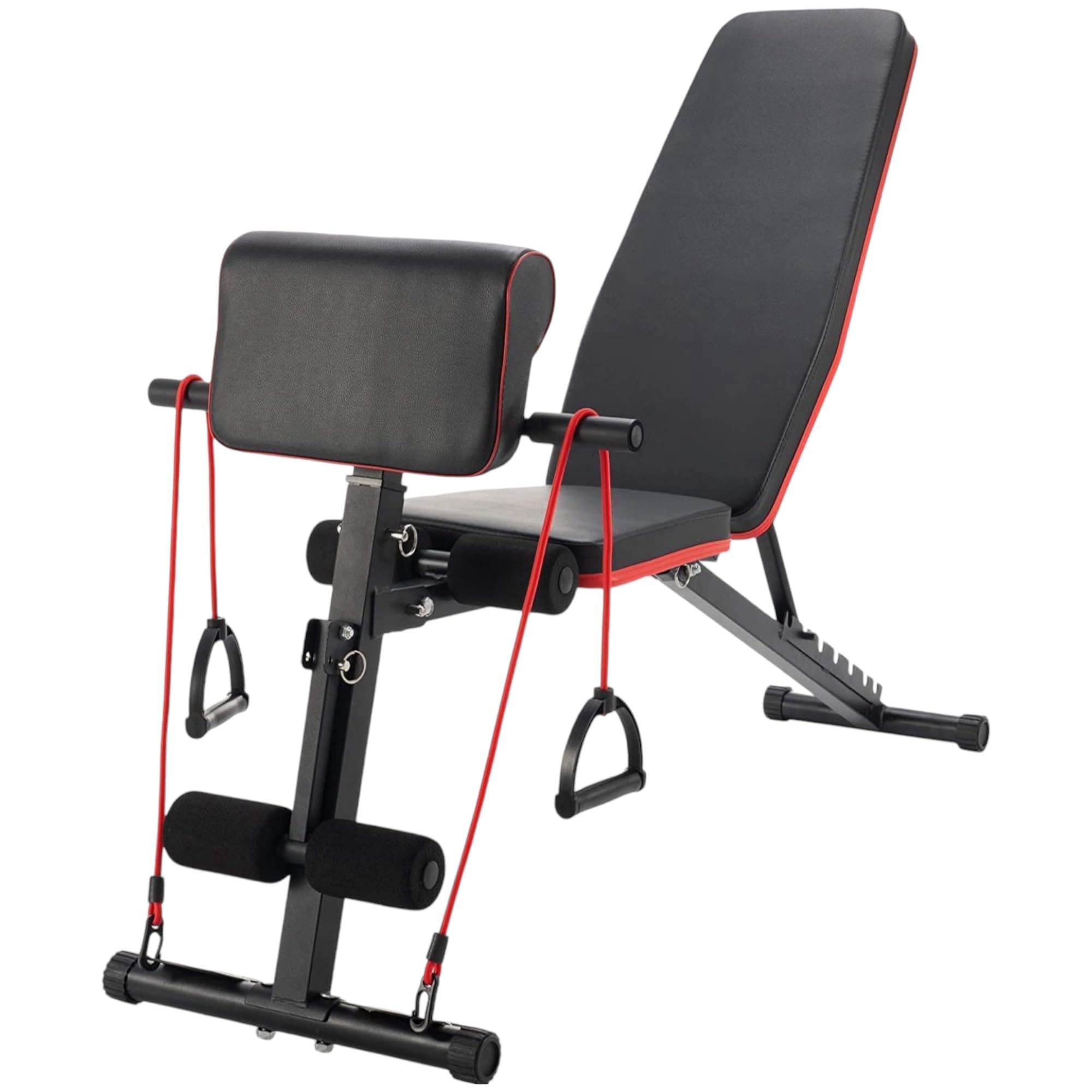 Banco de Mancuerna Plegable Inclinable Banco de Pesas Musculación Multifuncional para Entrenamiento Completo Máquina de Fitness Gimnasio Hogar