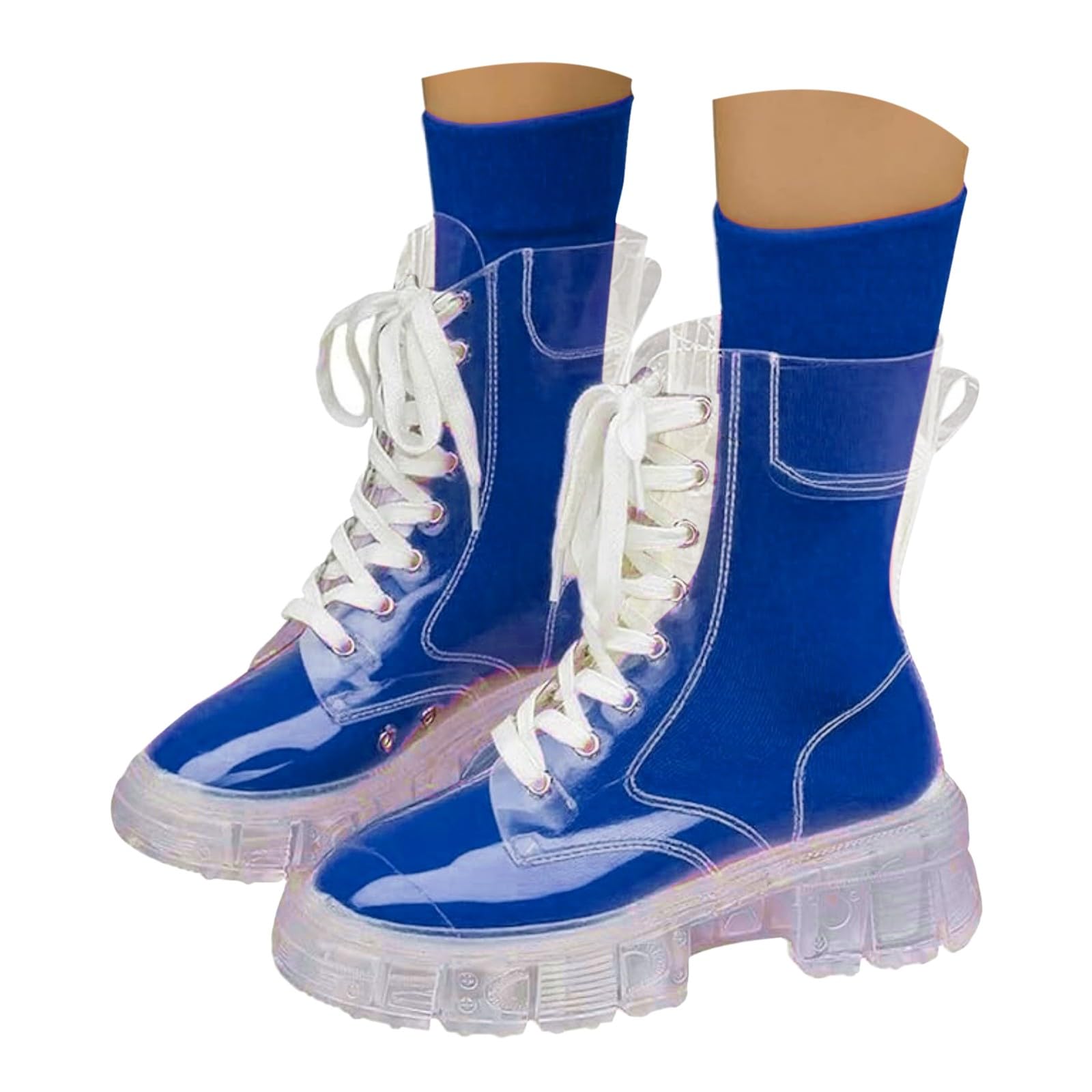 Genérico Botas de Mujer con Cordones Plataforma Botas Puntera Redonda Elegantes Zapatos Cómodos Ligeros Caminar Bota Informales Antideslizantes Botin para Otoño Invierno Trabajo Paseo y Uso Diario