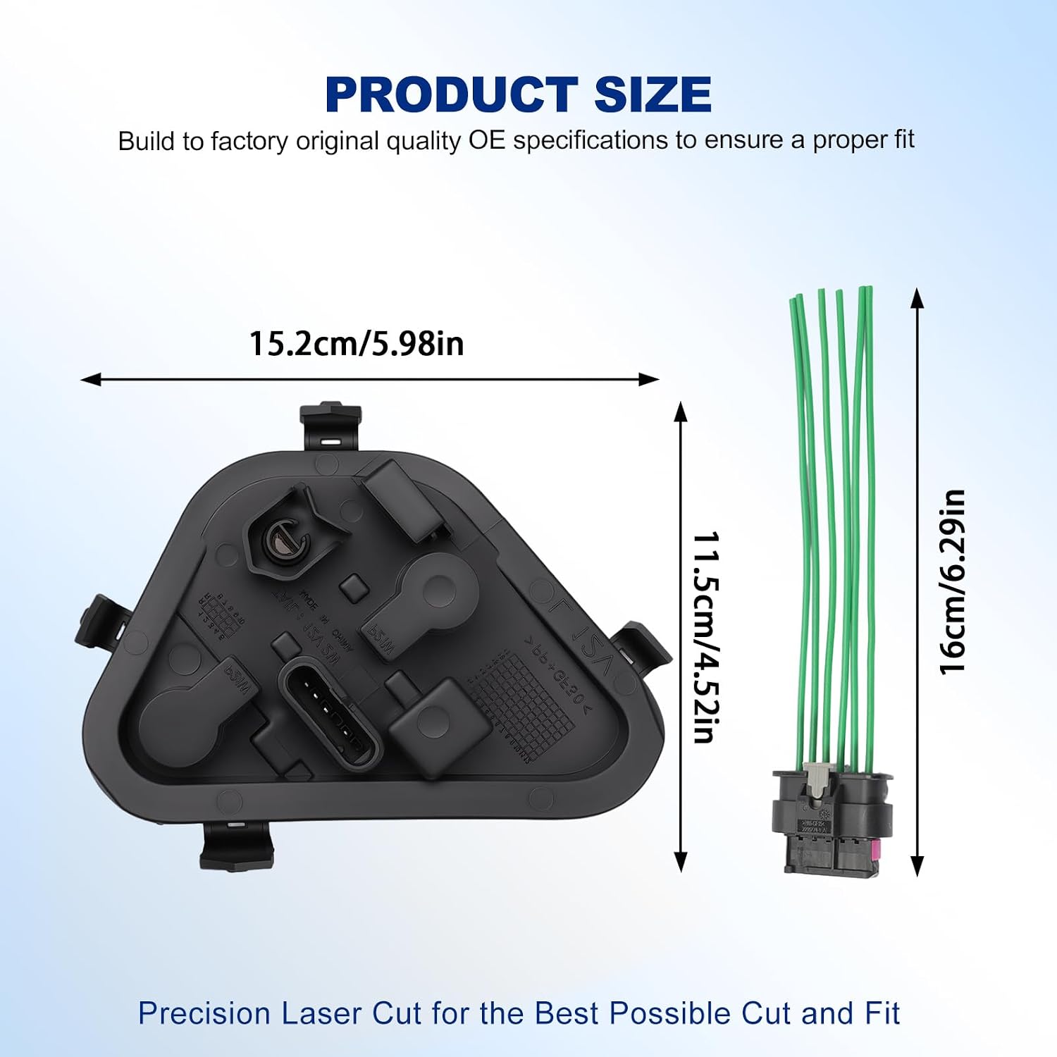 63217313044 Right Rear Tail Light Holder with Harness for BMW | Fits BMW 3 Series 320i 328i 328d 335i 2012-2015, rear passenger side, direct-fit lamp holder bracket, replaces 63217313044