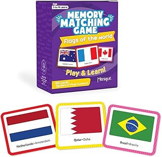 Menique, Flags of The World, Memory Matching Game