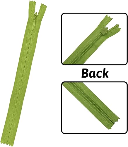 Miniatura 5 de DOITEM - 15 cremalleras invisibles de nailon multicolor para coser y manualidades, 15 colores