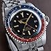 Baltany S6074 GMT 39mm Automatic Homage Watch, Men 24 Hour Watch with Rotating Bezel