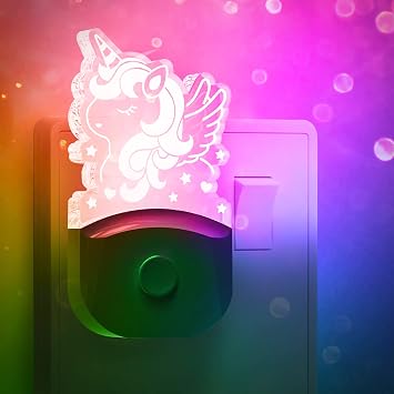 LOHAS-LED Night Light, RGB Plug in Night Light with Dusk to Dawn Sensor | Birthday Gift, Nightlight for Girls, Room Decor