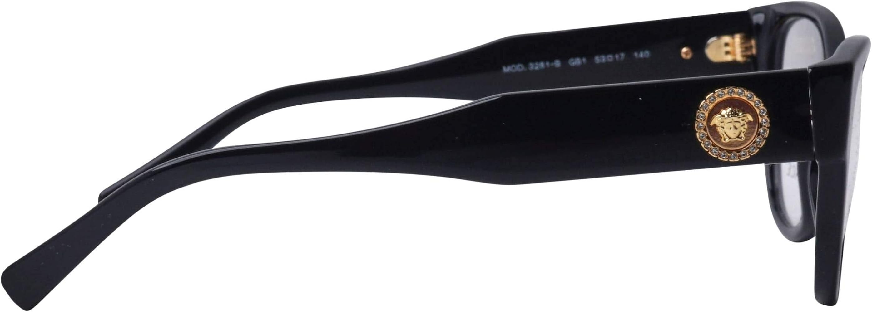 Amazon.com: Versace VE3281B - GB1 Eyeglass Frame BLACK w 