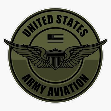 LAD Studio US Army Aviation Wings Patch Window Bumper Sticker Decal 5""