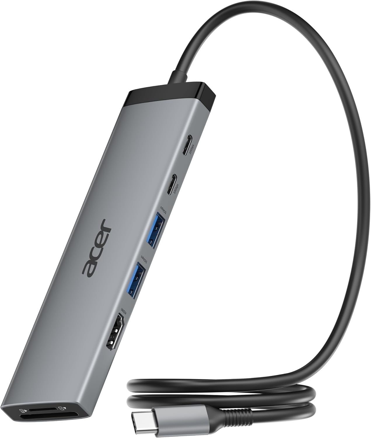 Acer 8 in 1 USB C Hub 10Gbps, USBC to HDMI Adapter 4K@60Hz for Laptop/Mac
