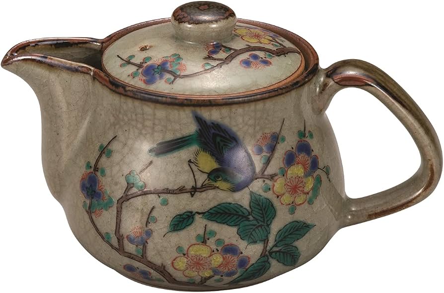 Amazon｜九谷焼ポット急須（茶こし網付）花鳥 K7-533｜急須 オンライン通販