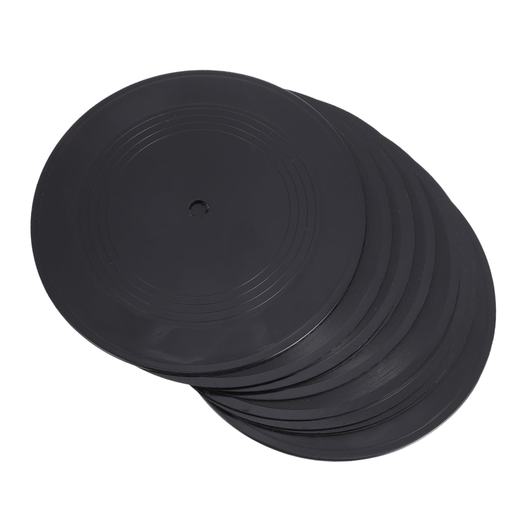 Discos de vinilo negros de 7 pulgadas PRETYZOOM adorno retro para decoración de habitaciones