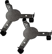 2 x Extendable Plant Pot Stand Mover - Adjustable Width Heavy Duty Steel Flower Pot Caddy Trolley with 3 Wheels for Moving 25-38cm Diameter Pots