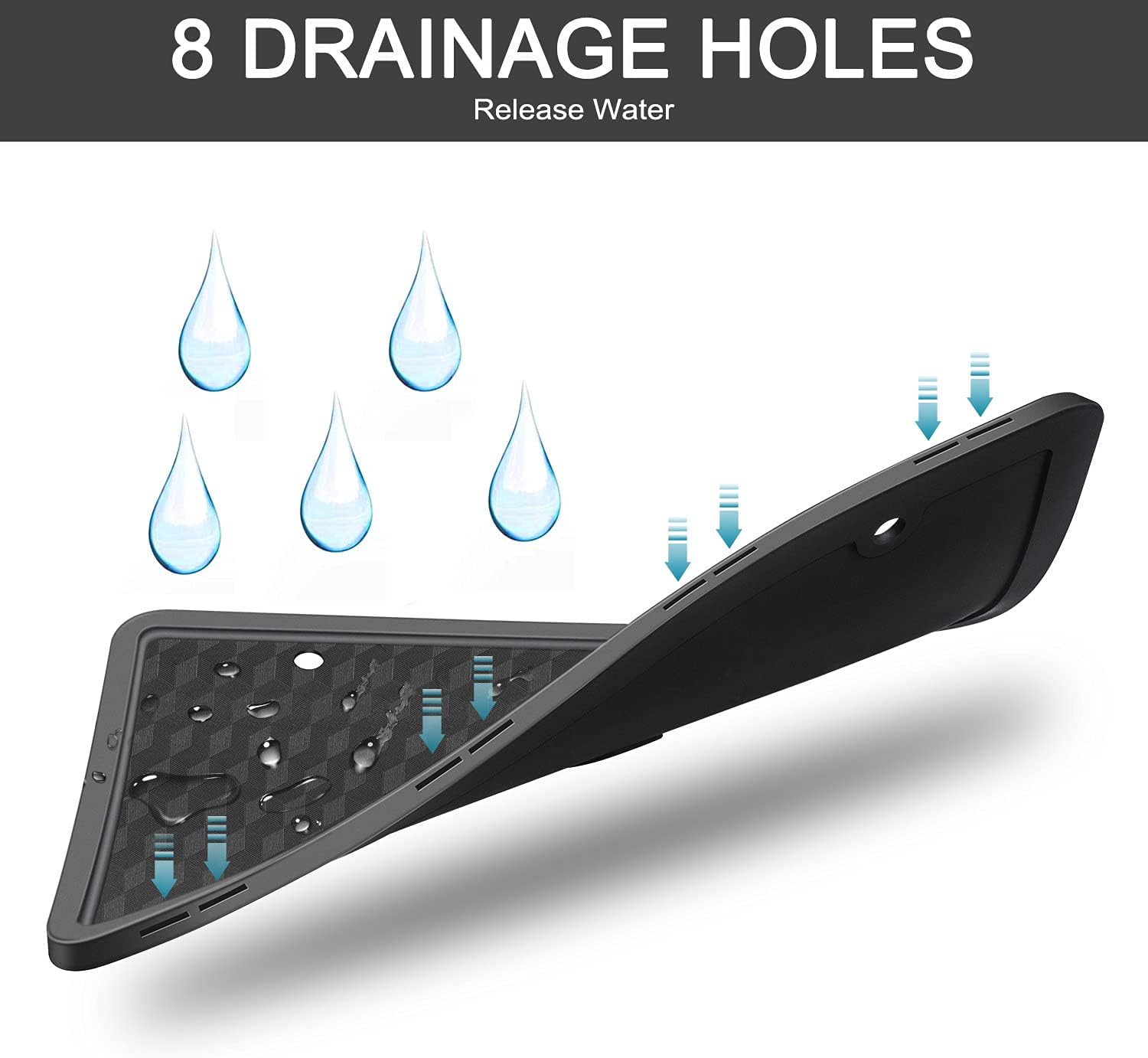 Chegus License Plate Frames Cover 2 Pack, Silicone Car Plate Front Back Bracket Holders with Drainage Holes. Rust-Proof, Rattle-Proof, Weather-Proof