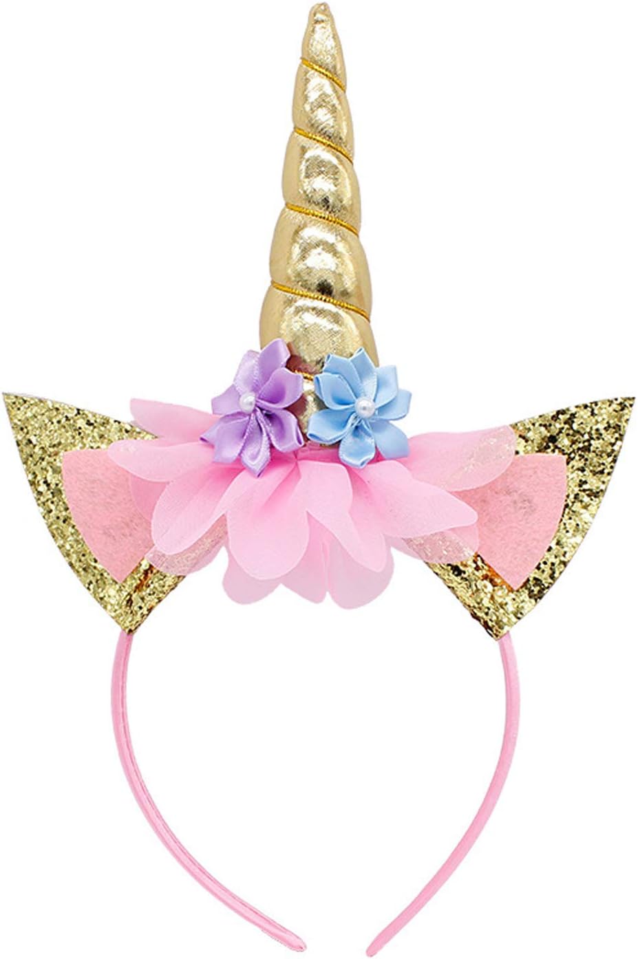 Little World Unicorn Headband, Unicorn Party Supplies Horn Headbands for Birthday, Thanksgiving Day, Christmas