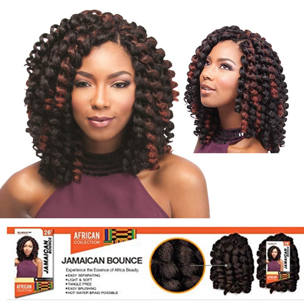 4 Packs Deal!!! JAMAICAN BOUNCE 26" (1B Off Black) - Sensationnel African Collection Crochet Braid