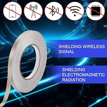 GORGECRAFT 50 m x 10 mm Faraday-weefseltape, dubbele geleider van glasvezel, voor EMI-afscherming, RF-blokkering, laptop, mobiele telefoon, lcd-kabel, bundelverpakking, beige GORGECRAFT 50 m x 10 mm Faraday-weefseltape, dubbele geleider van glasvezel, voor EMI-afscherming, RF-blokkering, laptop, mobiele telefoon, lcd-kabel, bundelverpakking, beige