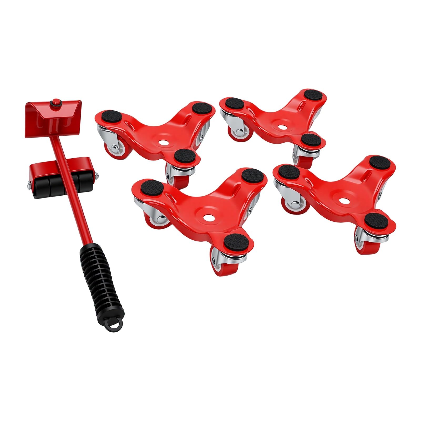 Garosa Zestaw Wózków Meblowych 4 szt. Tri Dolly 360° Obracające się