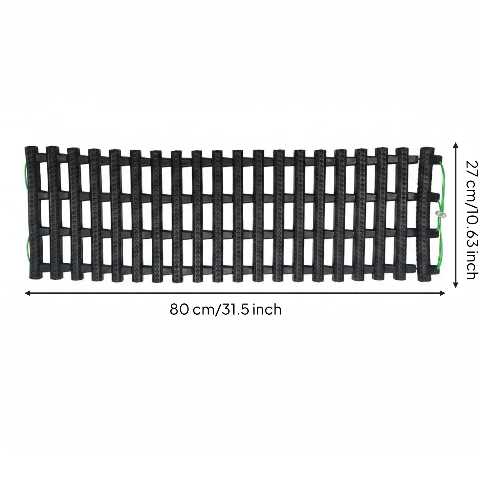 Cinghia Veicolo Recupero Trazione Tavola Maniglia in Gomma Antiscivolo Adatta per Escursioni Viaggi Fuoristrada Emergenze Stradali Soccorso Veicoli, 80 Cm, Modello Allargato Larghezza 27 Cm
