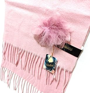 CASHMERE INCLUDE カシミヤ混 マフラー コサージュ付き