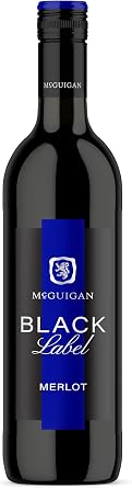 McGuigan Black Label Merlot, 75cl Pack of 5