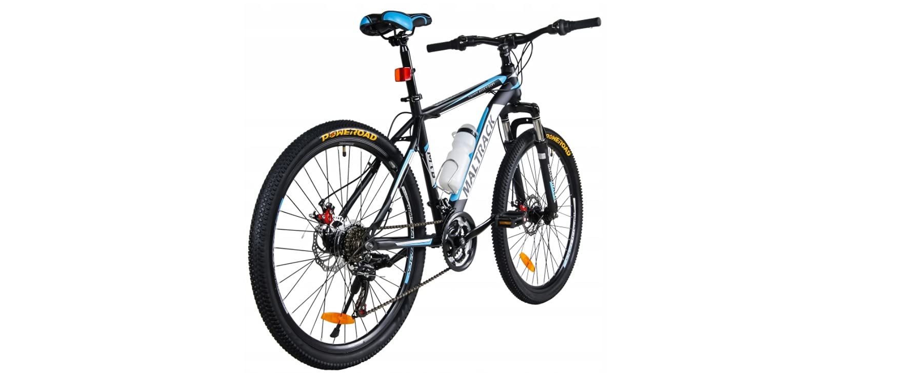 BDW rower górski Shimano, 18-biegowa przerzutka, hamulec tarczowy, opony 26", rama MTB 18", dodatki
