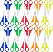 20pcs Kids Scissors, Children Blunt Tip Safety Scissor with CM Scale, Plastic Handle Handmade Scissors, Preschool Training Scissor for School Office Art DIY Craft