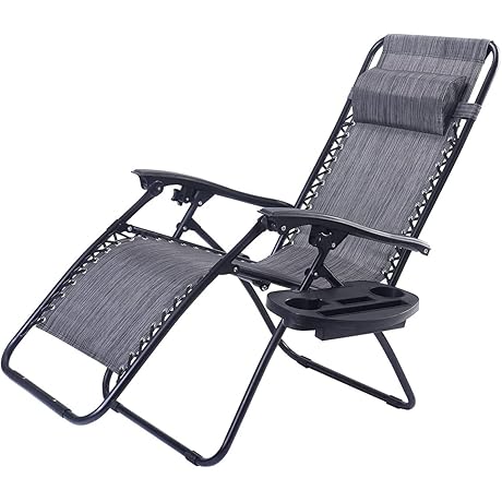 Textilene Lounge Chairs, Gr: Designed with a Large Frame for All-Day Comfort