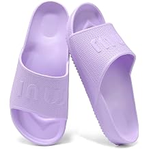 Arch Support Slides Comfortable Beach Pool Slippers, Lightweight Indoor Outdoor Slide Shower Bathroom Sandals Quick Drying
