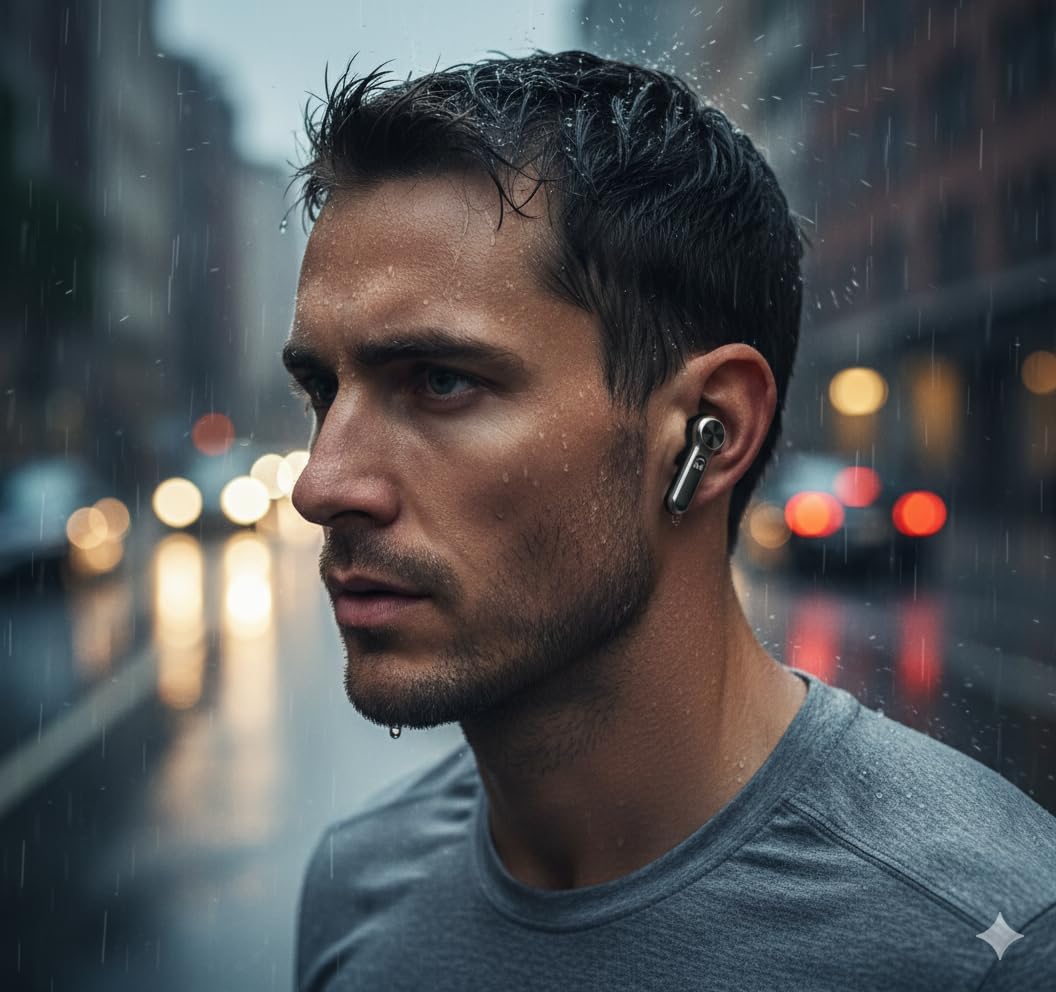 HARMONY TWENTY-TWO HTT-21, Wireless Earbuds, ENC 4 Mic Call Noise Cancelling, 13mm Deep Bass in Ear Buds with Voice Assistant, 5.4 Bluetooth Earphones, Fast Charging 10 min=100 min, 6H+35H Case, Ipx5 - Image 7