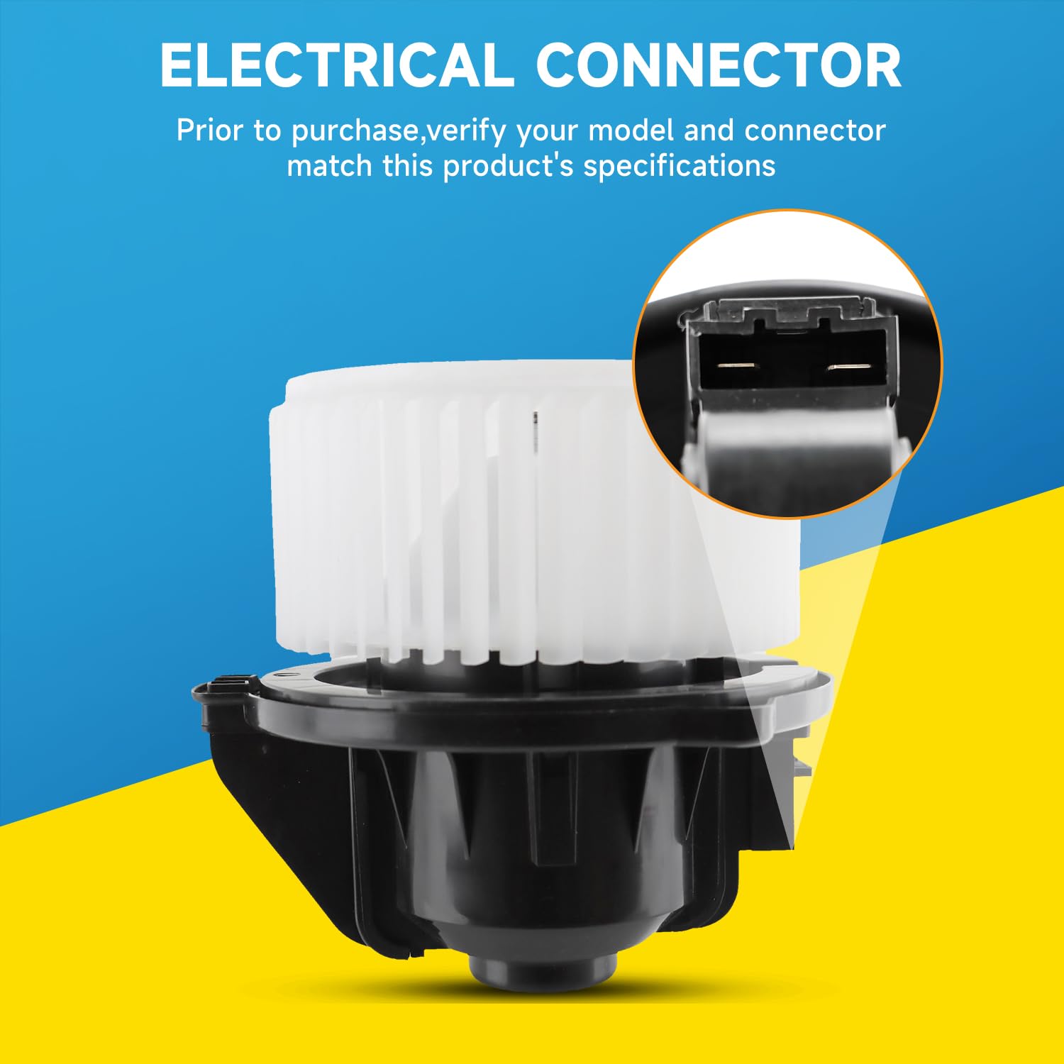 Rayten HVAC Heater Blower Motor Compatible with Ram 1500/2500/3500, 2002-2008 Pickup Truck; for Jeep Grand Cherokee 2002-2004 Sport Utility; w/Fan Cage，Replaces #PM9198