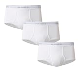 Men's Underwear Briefs Pack&comma; Cool & Breathable&comma; Moisture-Wicking Cotton Underwear for Men&comma; White & Black Multi-Pack