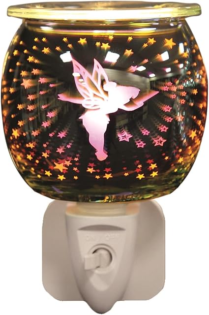 Aromatize 3D Fairy Shooting Stars Silver Electric Plug in Wax Melt Burner 12cm