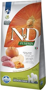 N&D Farmina, Pumpkin Wild Boar, Pumpkin & Apple Recipe Adult Medium/Large Breed Dry Dog Food, 424 Ounce