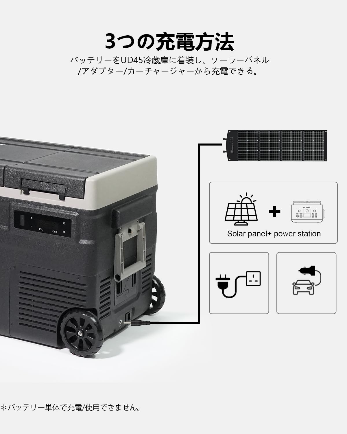 Amazon.co.jp: ELECAENTA 車載冷蔵庫用バッテリー 15600mAh/173Wh大 